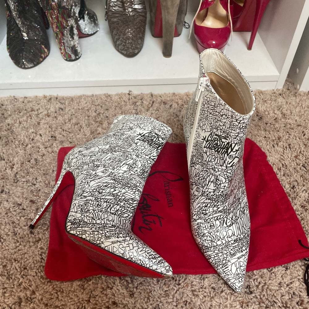 Christian Louboutin heel boots